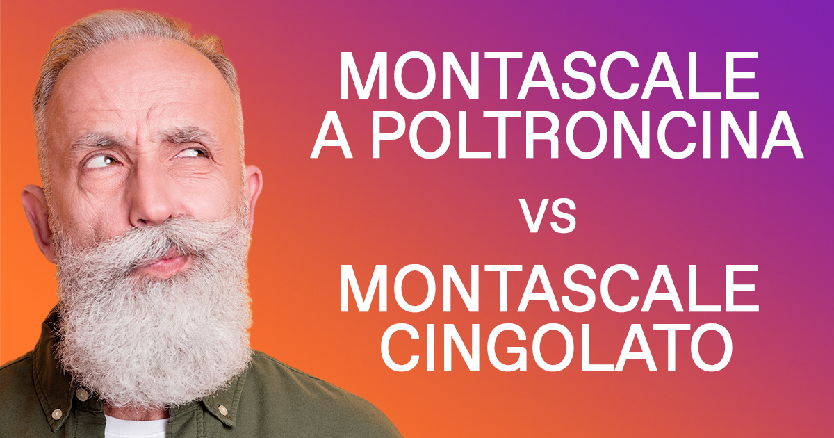Qual è la differenza tra un montascale a poltroncina e un montascale cingolato