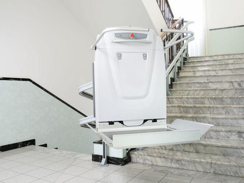 montascale a piattaforma per scale curve supra