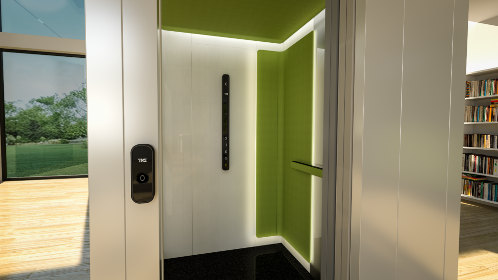 mini ascensore per case H300 NXT Ceteco: per interno ed esterno con Oltre 6 milioni di combinazioni di materiali e dimensioni personalizzabili