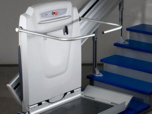 Montascale a piattaforma /servoscale RPSP per scale dritte per condomini